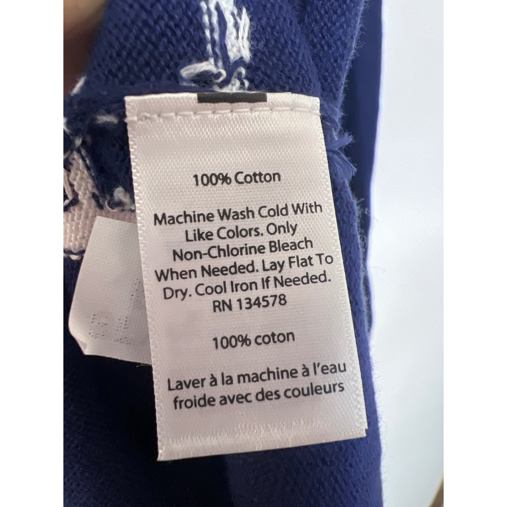 Vineyard Vines Women's Navy Blue Sailboat Graphic Cotton Knit Sweater Coastal L - Picture 3 of 9
